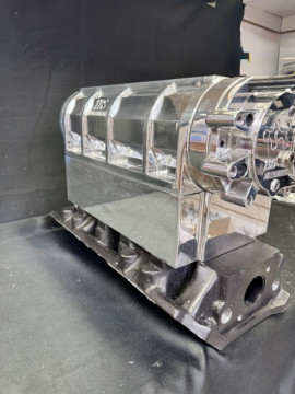 RBZ-6024 ALKYDIGGER 250 Blower Spacer - 4" Billet Aluminum. Fits Only on A 250 TBS Baby Blower